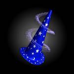 blue wizard hat